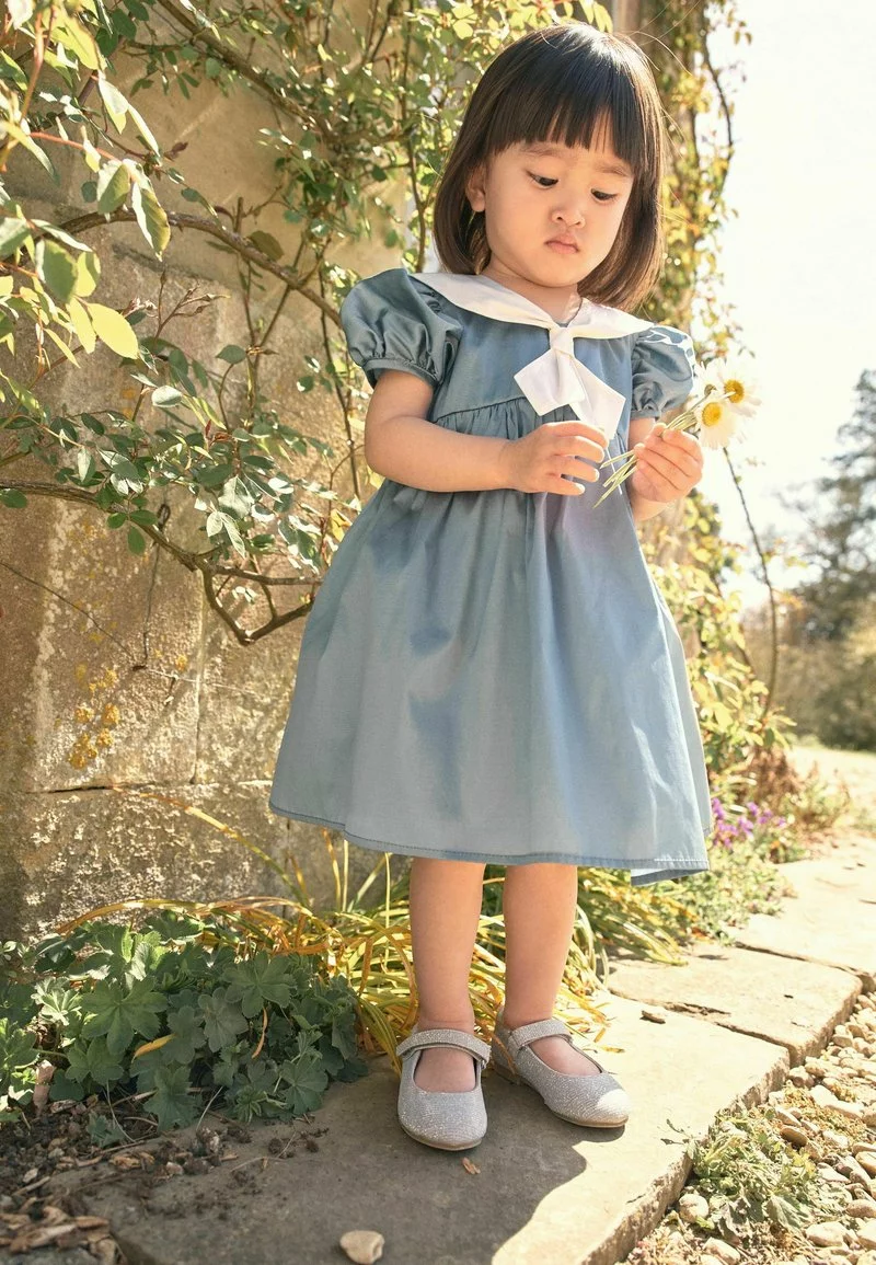 Next Kinder SAILOR COLLAR TAFFETA - Freizeitkleid - Blue 1 Next Kinder SAILOR COLLAR TAFFETA - Freizeitkleid - Blue
