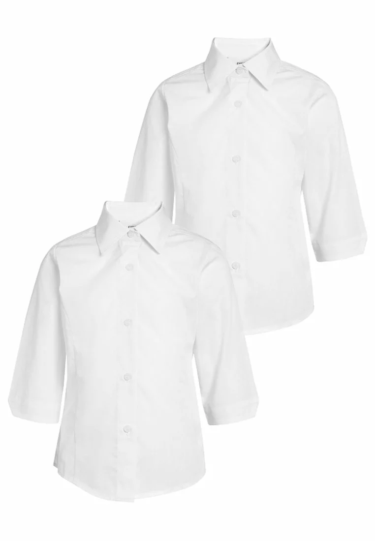 Next Kinder 2 PACK - Hemdbluse - White 1 Next Kinder 2 PACK - Hemdbluse - White