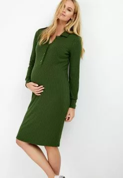 Next Damen Strickkleid - Green