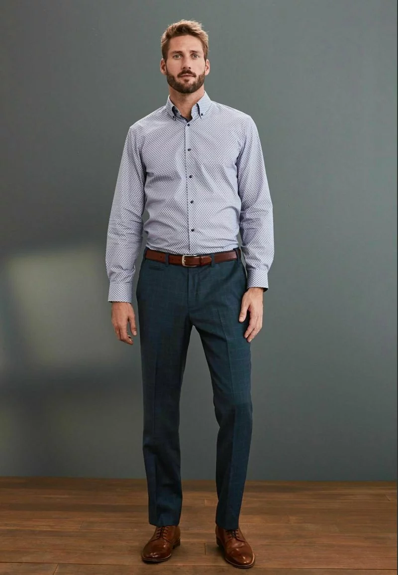 Next Herren Stoffhose - Blue 1 Next Herren Stoffhose - Blue