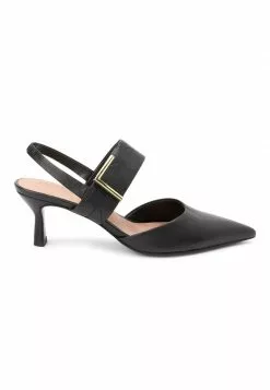 Next Damen FOREVER COMFORT HARDWARE SLINGBACK - Pantolette Hoch - Black