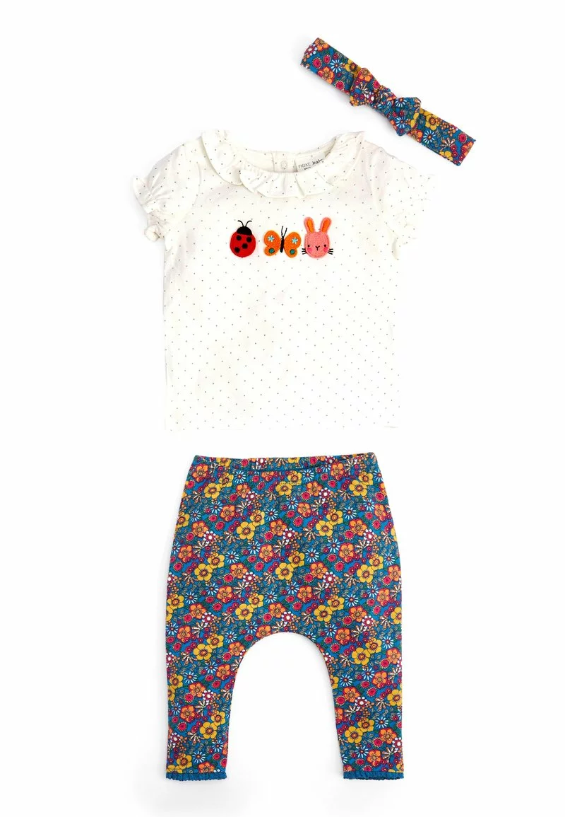 Next Kinder SET (0MTHS-3YRS) - Leggings - Hosen - White And Blue Floral Character 4 Next Kinder SET (0MTHS-3YRS) - Leggings - Hosen - White And Blue Floral Character – Bild 4