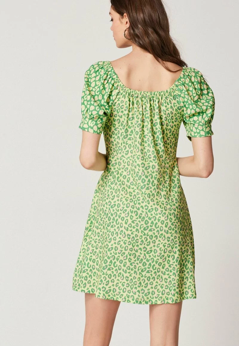 Next Damen Freizeitkleid - Green Animal Print 3 Next Damen Freizeitkleid - Green Animal Print – Bild 3