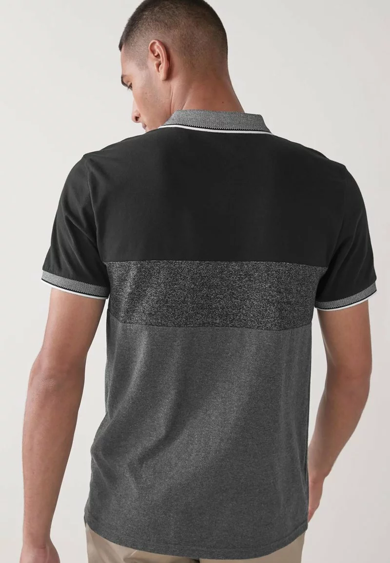 Next Herren SOFT TOUCH BLOCK - Poloshirt - Black 2 Next Herren SOFT TOUCH BLOCK - Poloshirt - Black – Bild 2