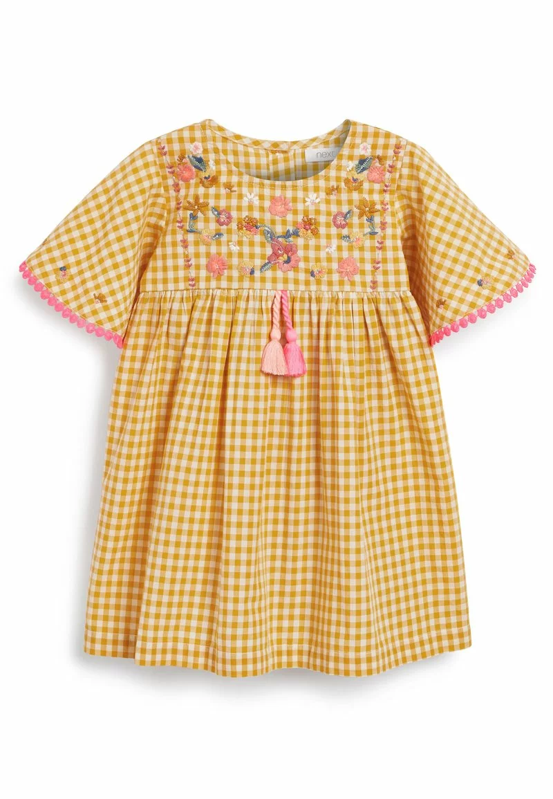 Next Kinder KAFTAN - Freizeitkleid - Yellow 1 Next Kinder KAFTAN - Freizeitkleid - Yellow