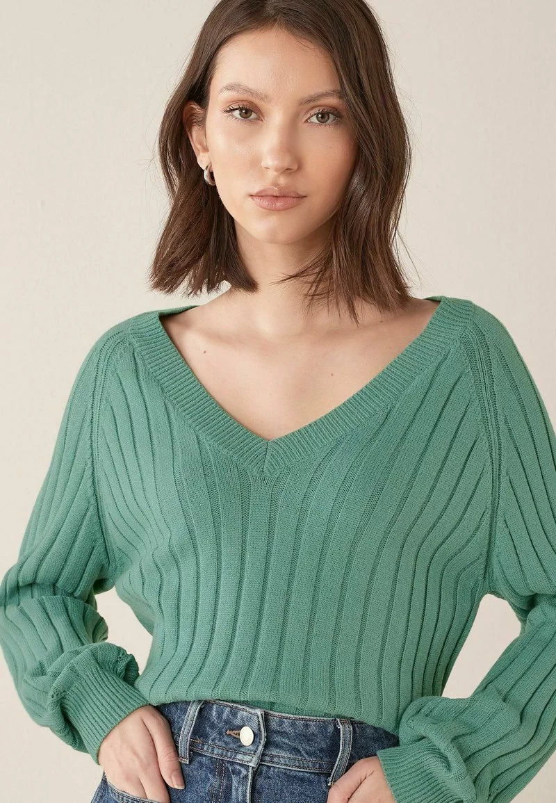 Next Damen Strickpullover - Green 1 Next Damen Strickpullover - Green