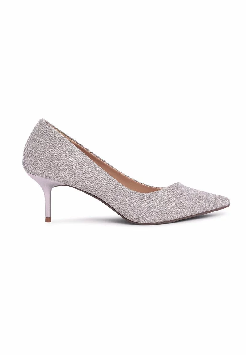 Next Damen FOREVER COMFORT ASYMMETRIC KITTEN COURT - Pumps - Metallic Shimmer 1 Next Damen FOREVER COMFORT ASYMMETRIC KITTEN COURT - Pumps - Metallic Shimmer