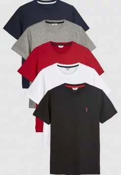 Next Herren FIVE PACK - T-Shirt Print - White -Next Großes Kaufhaus 449a3504b8864cf18a5b339bd52043c2