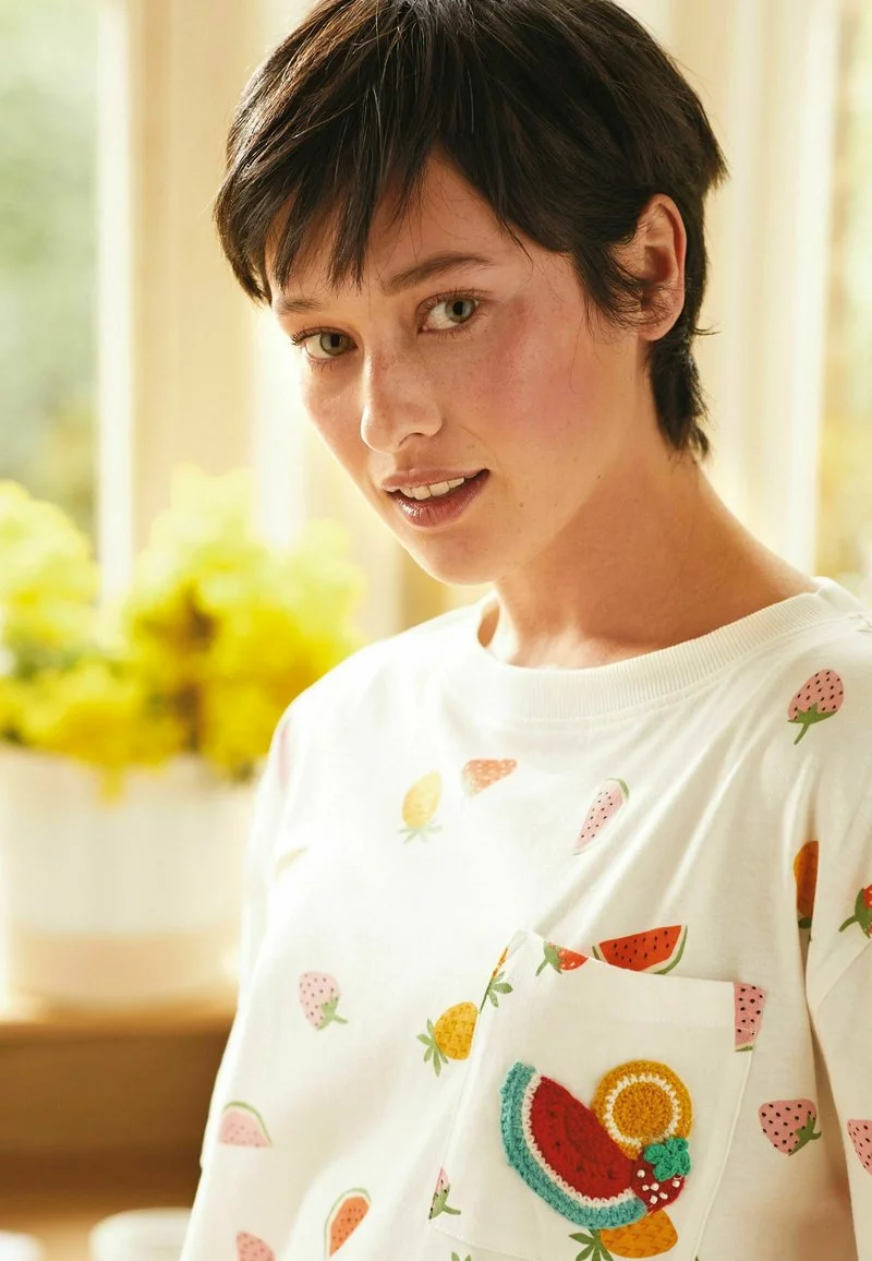 Next Damen SET - Nachtwäsche Set - White Tropical Fruit 3 Next Damen SET - Nachtwäsche Set - White Tropical Fruit – Bild 3