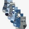 Next Unisex 7 PACK COTTON RICH STRIPE YOUNGER - Socken - Blue
