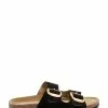 Next Damen DOUBLE STRAP FOOTBED - Pantolette Flach - Black