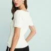 Next Damen SQUARE NECK - T-Shirt Basic - White