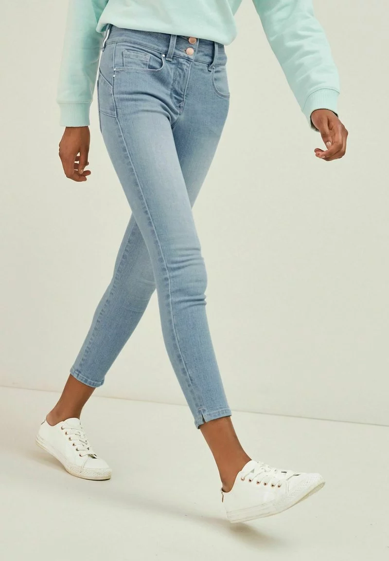 Next LIFT, SLIM AND SHAPE, CROPPED SKINNY JEANS - Jeans Skinny Fit - Light Blue Denim | Damen 1 Next LIFT, SLIM AND SHAPE, CROPPED SKINNY JEANS - Jeans Skinny Fit - Light Blue Denim | Damen