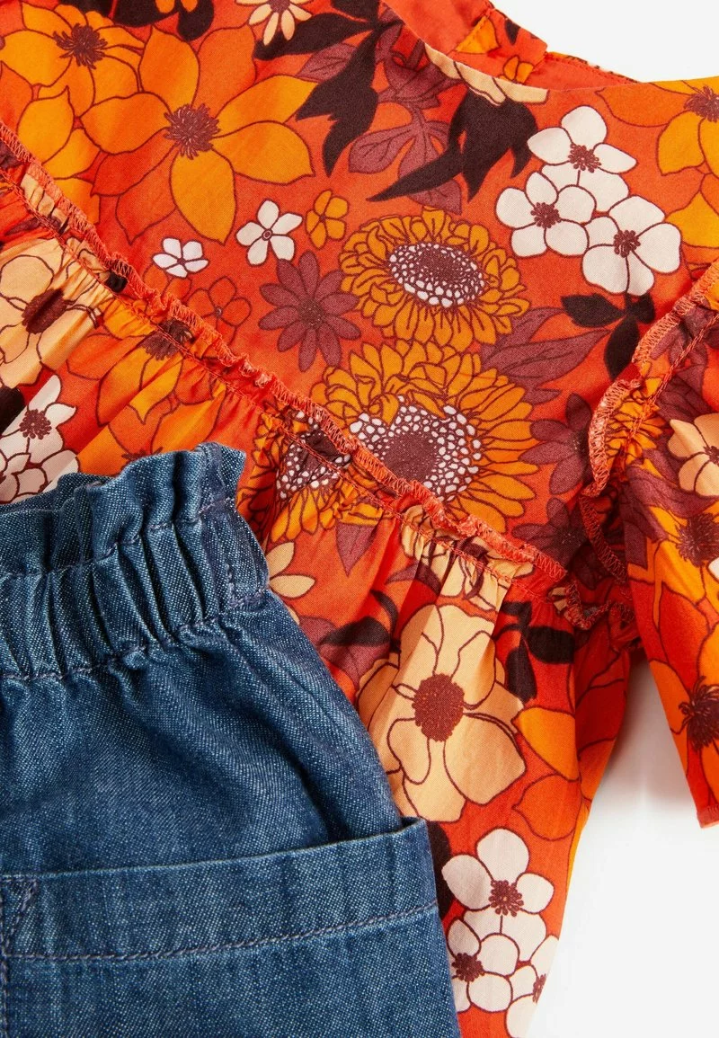 Next Kinder GEBLÃMTE UND IM SET - Jeans Straight Leg - Orange 3 Next Kinder GEBLÃMTE UND IM SET - Jeans Straight Leg - Orange – Bild 3