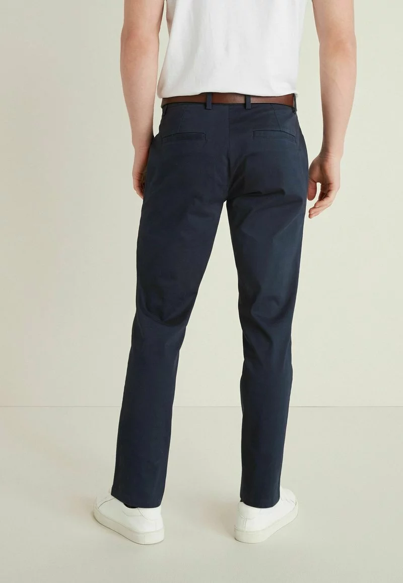 Next Herren BELTED SOFT TOUCH - Chino - Navy Blue 2 Next Herren BELTED SOFT TOUCH - Chino - Navy Blue – Bild 2