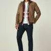 Next Herren RACER - Kunstlederjacke - Tan Brown