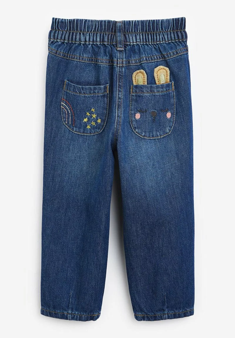 Next Kinder LEOPARD CHARACTER - Jeans Straight Leg - Blue 2 Next Kinder LEOPARD CHARACTER - Jeans Straight Leg - Blue – Bild 2