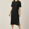 Next Damen SHORT SLEEVE - Jerseykleid - Black