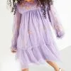 Next Kinder EMBROIDERED - Freizeitkleid - Lilac Purple