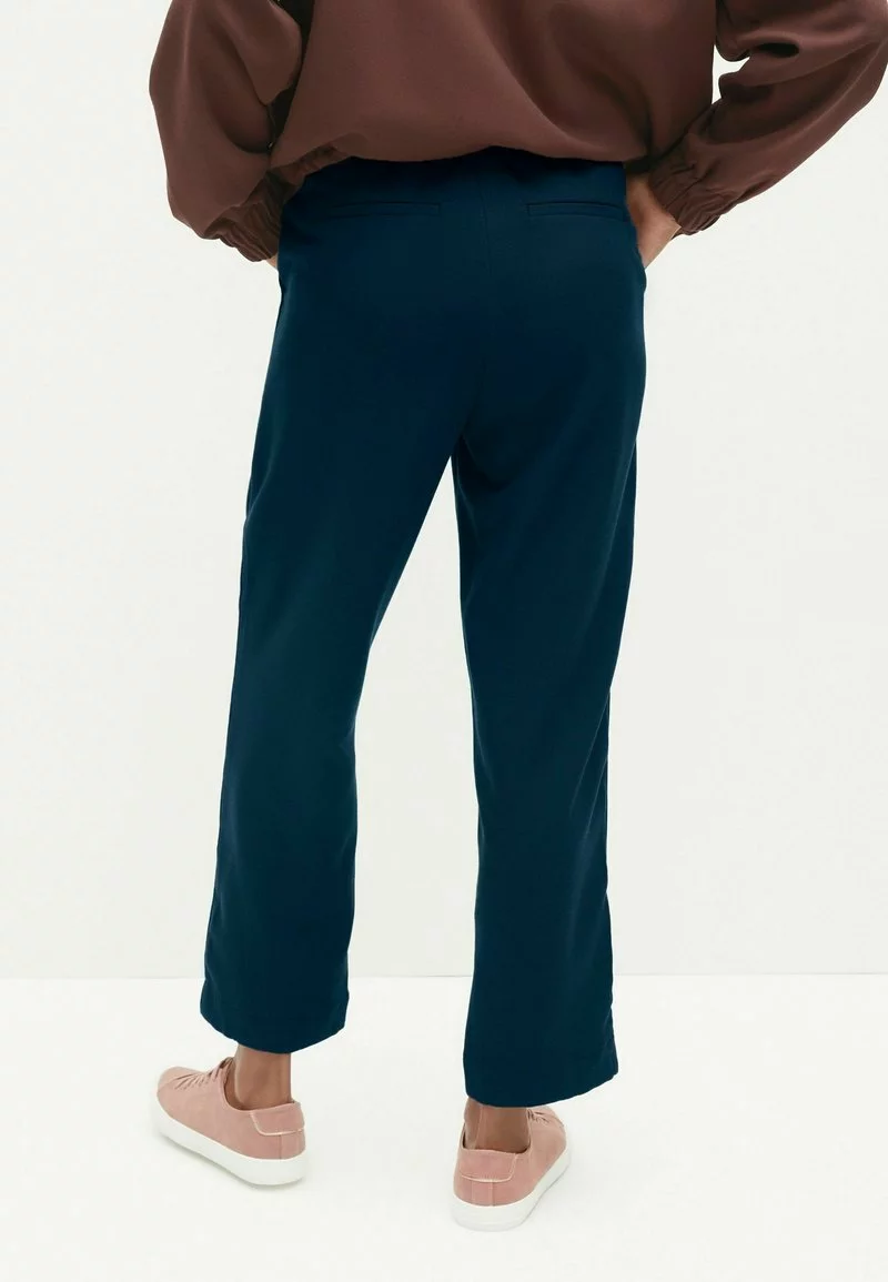 Next Damen ZIP FRONT TAPER LEG - Stoffhose - Dark Blue 3 Next Damen ZIP FRONT TAPER LEG - Stoffhose - Dark Blue – Bild 3