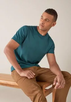 Next Herren T-Shirt Basic - Green -Next Großes Kaufhaus 49d5fb624e7d41859c0c4e843c47d265