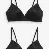 Next Kinder 2 PACK - Triangel BH - Black