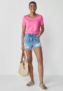 Next T-Shirt Basic - Pink | Damen
