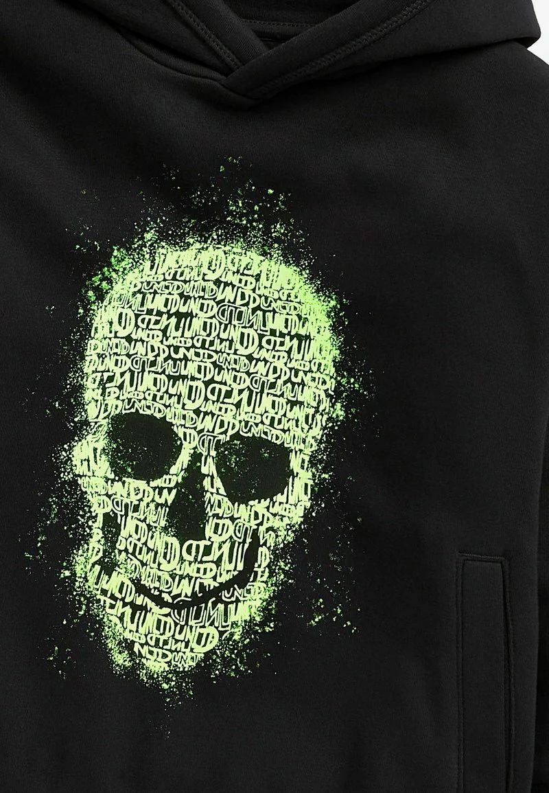 Next Kinder SKULL GRAFFITI - Kapuzenpullover - Black 3 Next Kinder SKULL GRAFFITI - Kapuzenpullover - Black – Bild 3