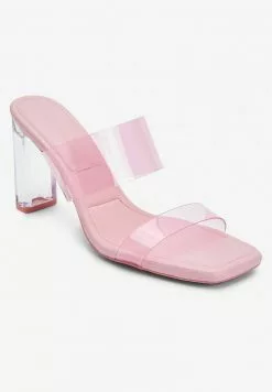 Next Damen PERSPEX TWO BAND - Pantolette Hoch - Pink -Next Großes Kaufhaus 4a983aaeac9b4fce92a891388a14a604
