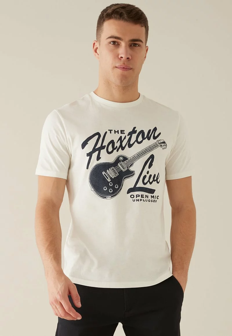 Next Herren 3 PACK - T-Shirt Print - Mottled Black 1 Next Herren 3 PACK - T-Shirt Print - Mottled Black