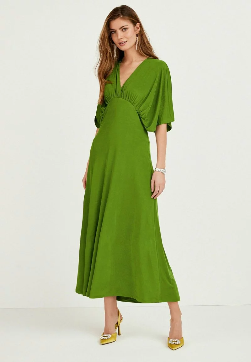 Next Damen VOLUME SLEEVE - Freizeitkleid - Bright Green 1 Next Damen VOLUME SLEEVE - Freizeitkleid - Bright Green