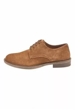 Next Herren NAVY SUEDE DERBY SHOES - Business-Schnürer - Brown