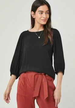 Next Damen HALF SLEEVE - Bluse - Black