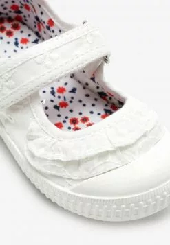 Next Kinder MARY JANE - Lauflernschuh - White Broderie Ruffle -Next Großes Kaufhaus 4e7c746fc3e2436e9f40c3a70229f947