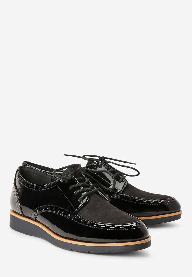 Next Damen FOREVER COMFORT® BROGUE DETAIL CHUNKY SOLE LACE-UPS - Sportlicher Schnürer - Black 2 Next Damen FOREVER COMFORT® BROGUE DETAIL CHUNKY SOLE LACE-UPS - Sportlicher Schnürer - Black – Bild 2