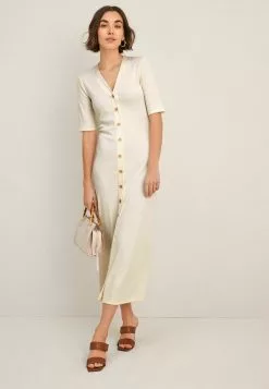 Next Damen SHORT SLEEVE - Etuikleid - Off White