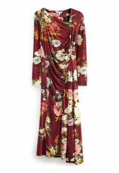 Next GATHERED LONG SLEEVE - Freizeitkleid - Red | Damen -Next Großes Kaufhaus 4f2d675d284f4c97bbcb1db6f94414a8