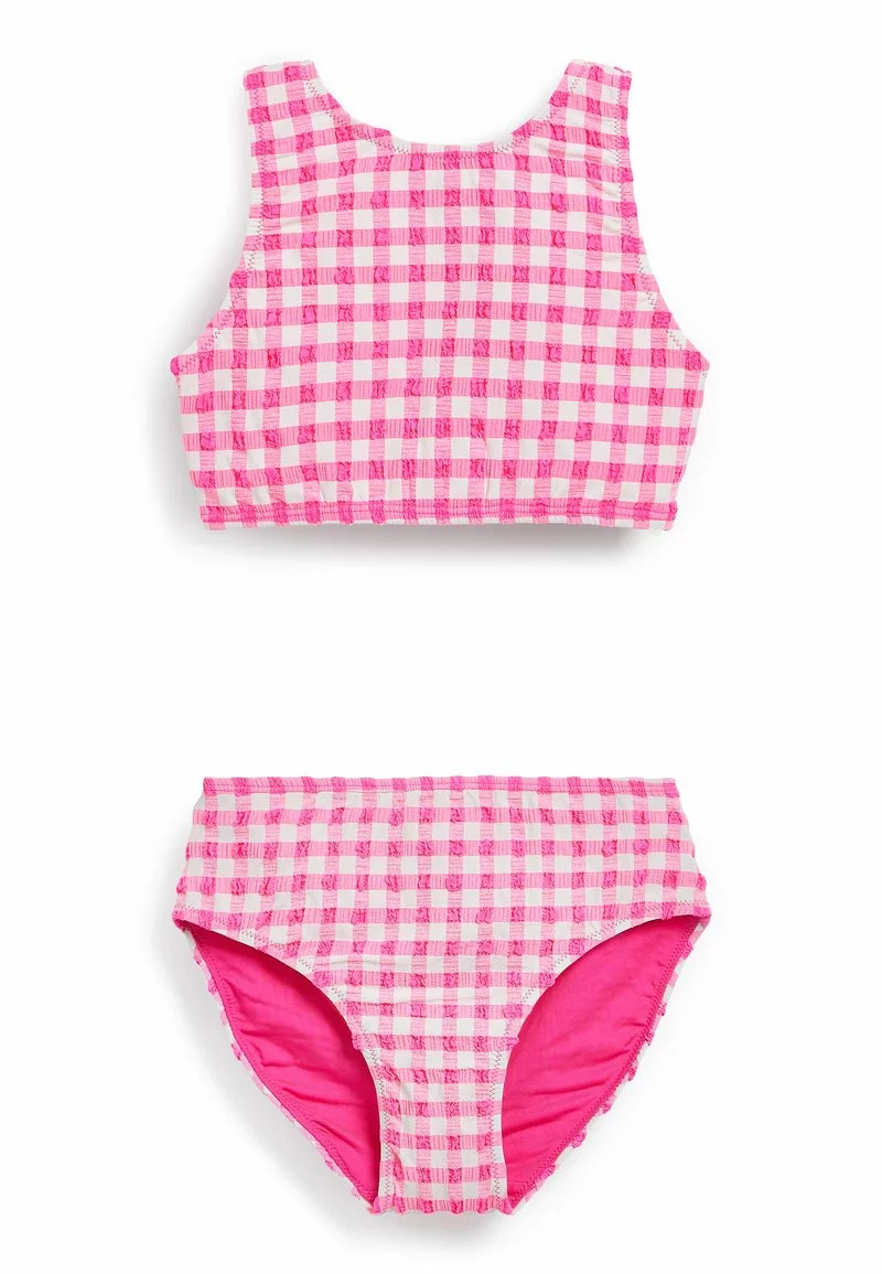 Next Kinder GINGHAM - Bikini - Pink White 1 Next Kinder GINGHAM - Bikini - Pink White