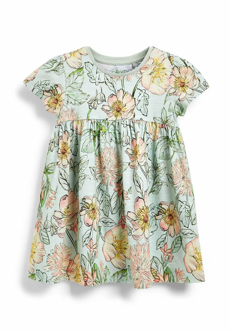 Next Kinder Jerseykleid - Green Floral 5 Next Kinder Jerseykleid - Green Floral – Bild 5