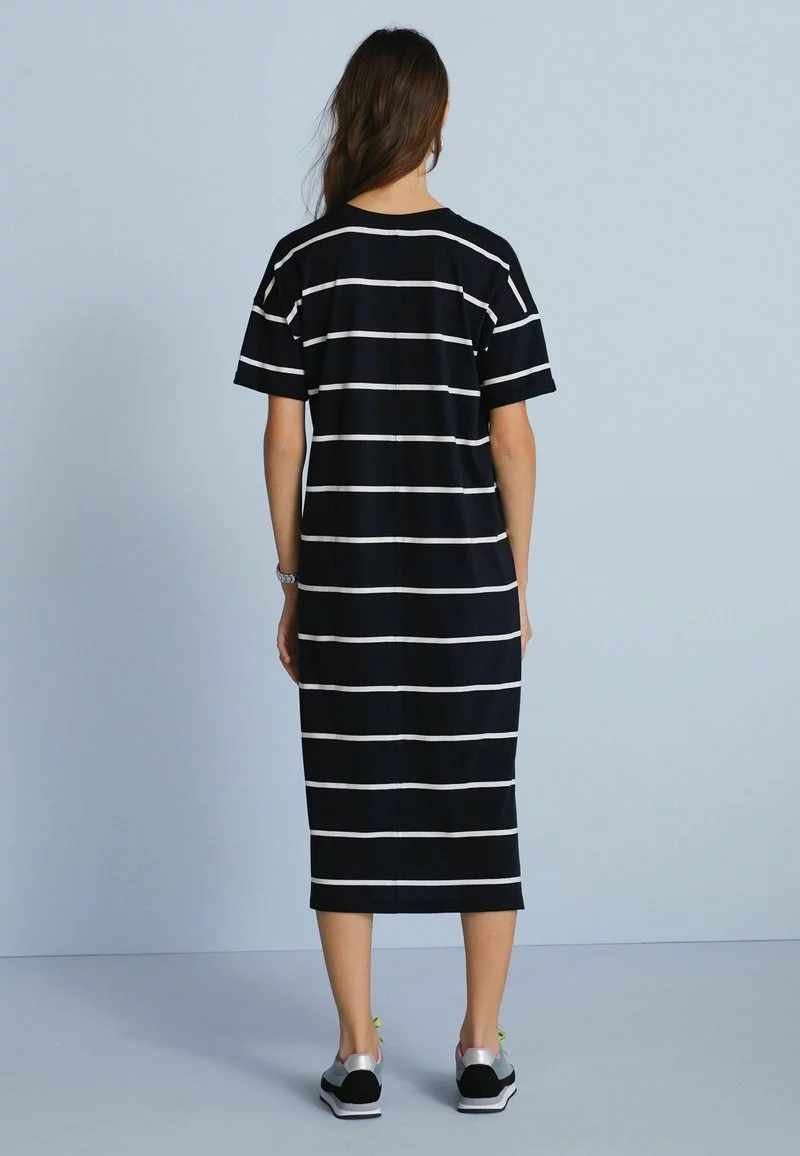 Next Damen SHORT SLEEVE - Jerseykleid - Black White Stripe 2 Next Damen SHORT SLEEVE - Jerseykleid - Black White Stripe – Bild 2