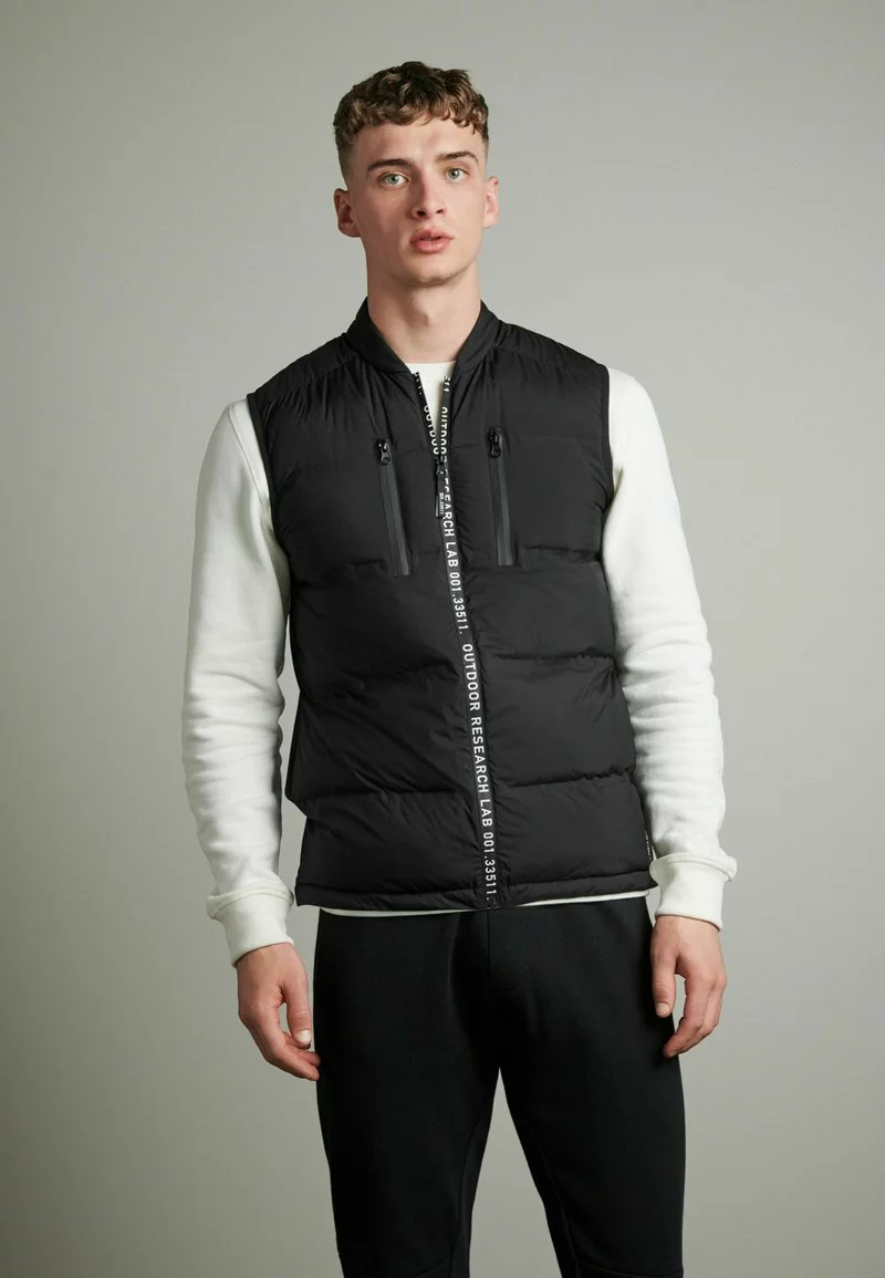 Next Herren SHOWER RESISTANT - Weste - Black 1 Next Herren SHOWER RESISTANT - Weste - Black