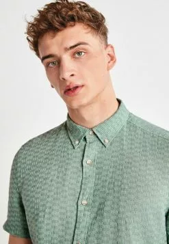 Next Herren SHORT SLEEVE TEXTURED - Hemd - Green -Next Großes Kaufhaus 51fc54548baf4b3b897abe22254df118