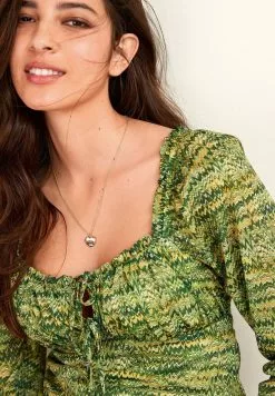 Next Damen LONG SLEEVE SQUARE NECK - Bluse - Lime Green Spacedye 7 Next Damen LONG SLEEVE SQUARE NECK - Bluse - Lime Green Spacedye -Next Großes Kaufhaus 5387485cac274ccb8b10d565927965a3