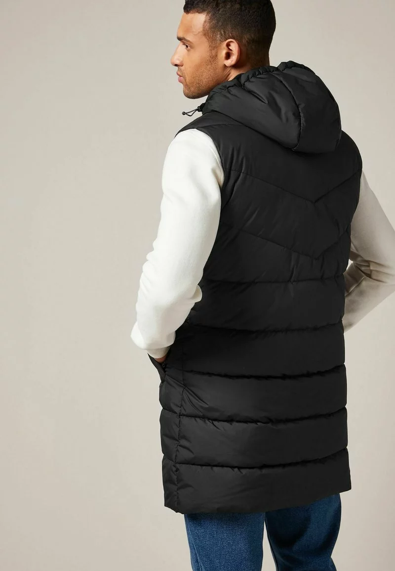 Next Herren SHOWER RESISTANT LONGLINE PUFFER - Weste - Black 3 Next Herren SHOWER RESISTANT LONGLINE PUFFER - Weste - Black – Bild 3