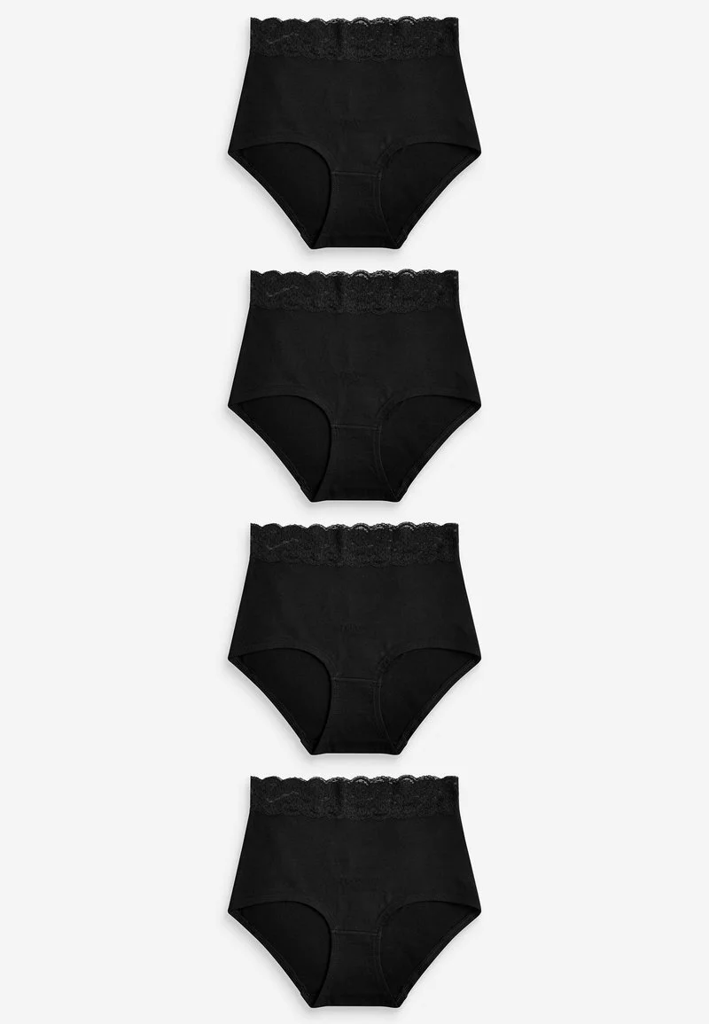 Next Damen 4 PACK - Slip - Black 1 Next Damen 4 PACK - Slip - Black