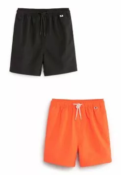 Next 2 PACK - Badeshorts - Black And Fluro Orange | Kinder