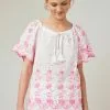 Next Damen KAFTAN - Bluse - White Pink