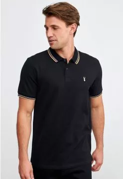 Next Herren TIPPED REGULAR FIT - Poloshirt - Black