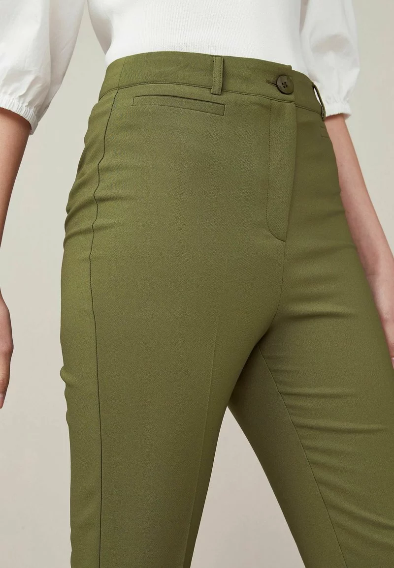 Next Damen Stoffhose - Khaki Green 3 Next Damen Stoffhose - Khaki Green – Bild 3