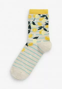 Next Damen LEMON STRIPE 5 PACK - Socken - Teal -Next Großes Kaufhaus 5629e79f6c5d41bcb3800c4c8f63b65c